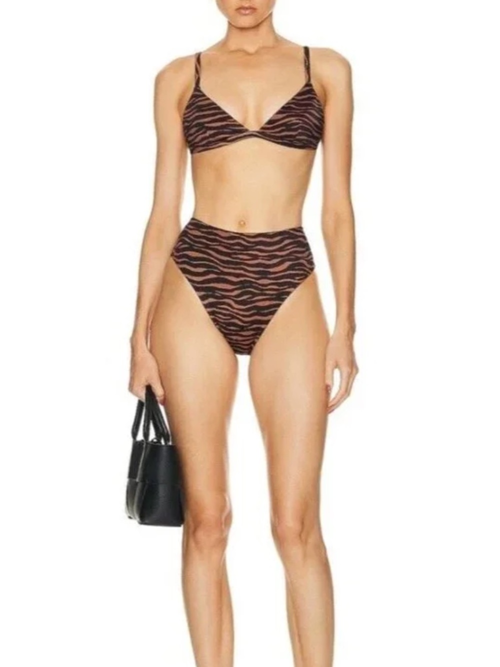 Cuup High-Waist Zebra Print Bikini Set